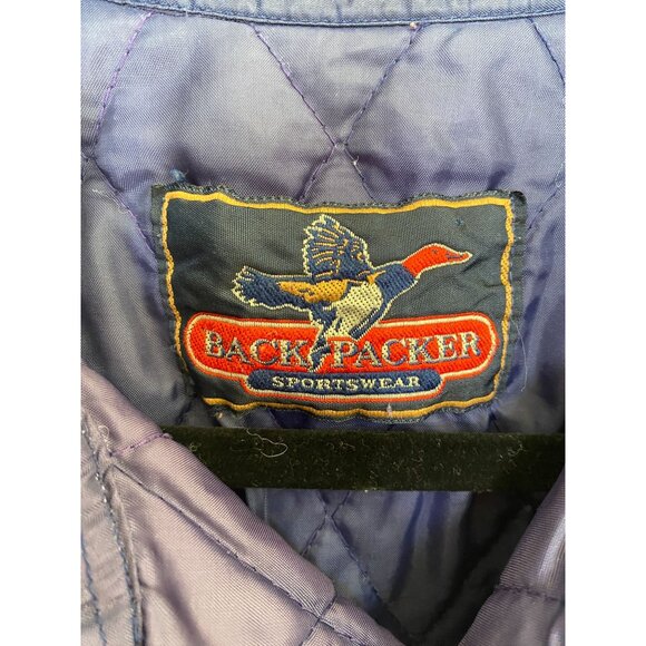 Vintage Backpacker Sportswear Mens Plaid Quilted Jacket Large 100% Cotton - Picture 4 of 7